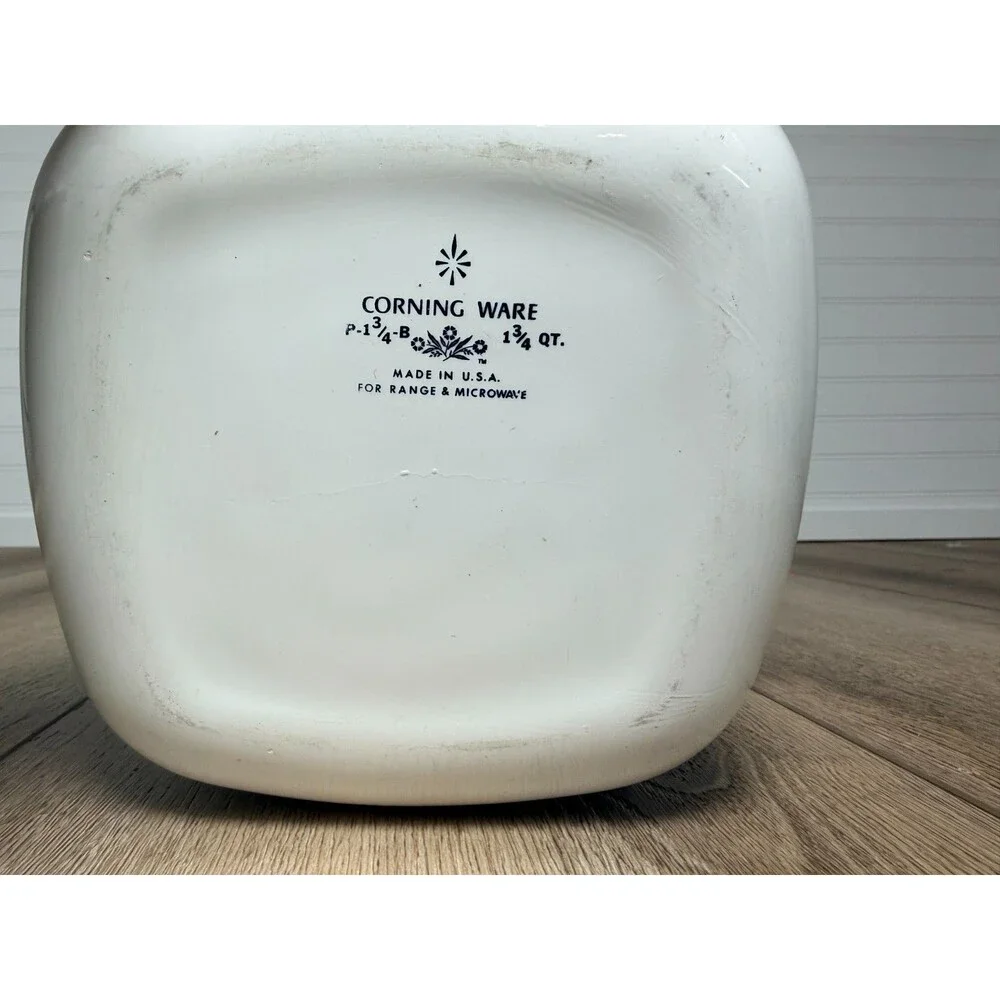 Vintage Corning Ware Blue Cornflower P-1 3/4-B Casserole Dish 1.75 qt